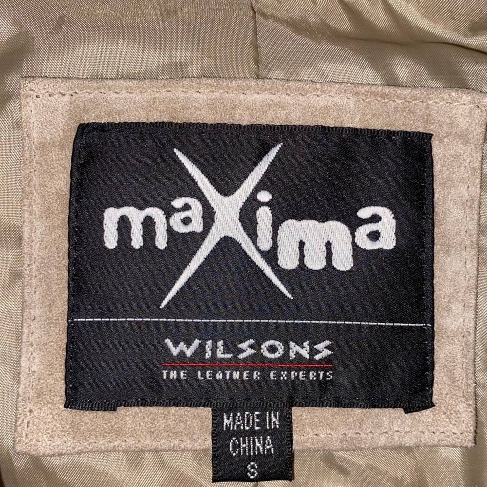 Wilson's 100% Real Tan Leather Suede Jacket - Picture 3 of 3